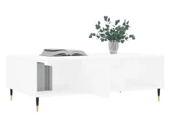 Clearance vidaxl Mesa de centro 104x60x35 cm derivados de madeira Branco