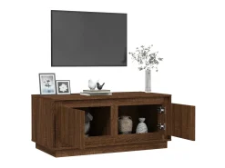 Mesa de centro 102x50x44 cm derivados madeira carvalho PT711314 Castanho