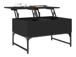 Mesa de centro 70x50x40 cm derivados de madeira/metal PT890594 Preto