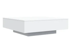 Mesa De Centro|vidaxl Mesa de centro 100x100x31 cm derivados de madeira Branco