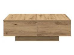 Clearance vidaxl Mesa de centro 90x60x31 cm deriv. madeira carvalho artisiano Natural claro