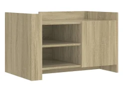 Mesa De Centro| Mesa de centro 80x50x50 cm derivados de madeira carvalho sonoma PT106828 Natural claro