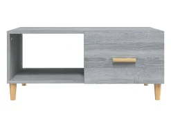 Mesa De Centro|vidaxl Mesa de centro 89,5x50x40 cm derivados madeira sonoma Cinzento