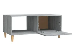 Mesa De Centro|vidaxl Mesa de centro 89,5x50x40 cm derivados madeira sonoma Cinzento
