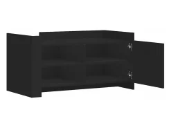 Mesa De Centro*vidaxl Mesa de centro 100x50x50 cm derivados de madeira Preto