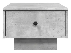 Mesa de centro 60x45x31 cm derivados de madeira cinza cimento PT365882^ Mesa De Centro