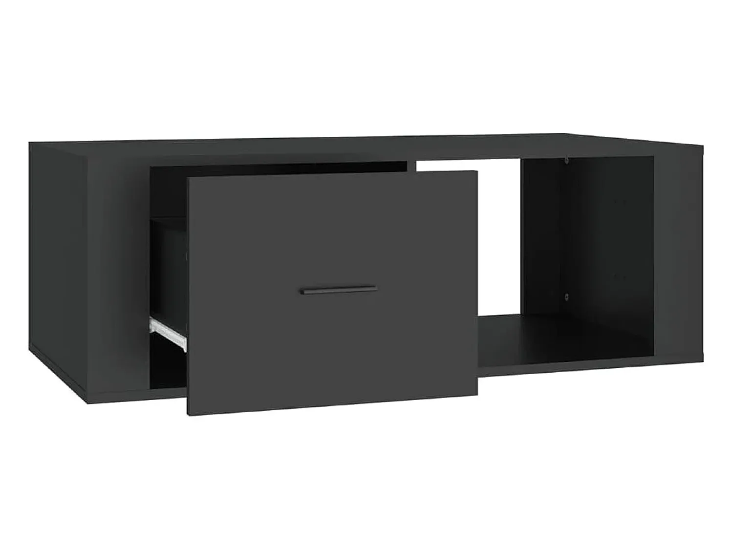 Mesa De Centro*vidaxl Mesa de centro 100x50,5x35 cm derivados de madeira Preto