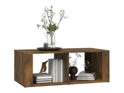 vidaxl Mesa de centro 100x50x36 cm derivados madeira carvalho fumado Natural claro