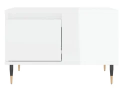 vidaxl Mesa de centro 55x55x36,5 cm derivados madeira brilhante^ Mesa De Centro