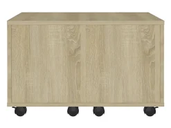 Mesa De Centro|vidaxl Mesa de centro 60x60x38 cm derivados de madeira carvalho sonoma Natural claro