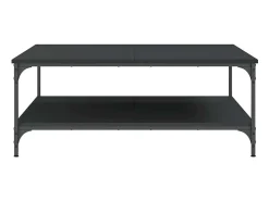 Discount vidaxl Mesa de centro 100x100x40 cm derivados de madeira Preto