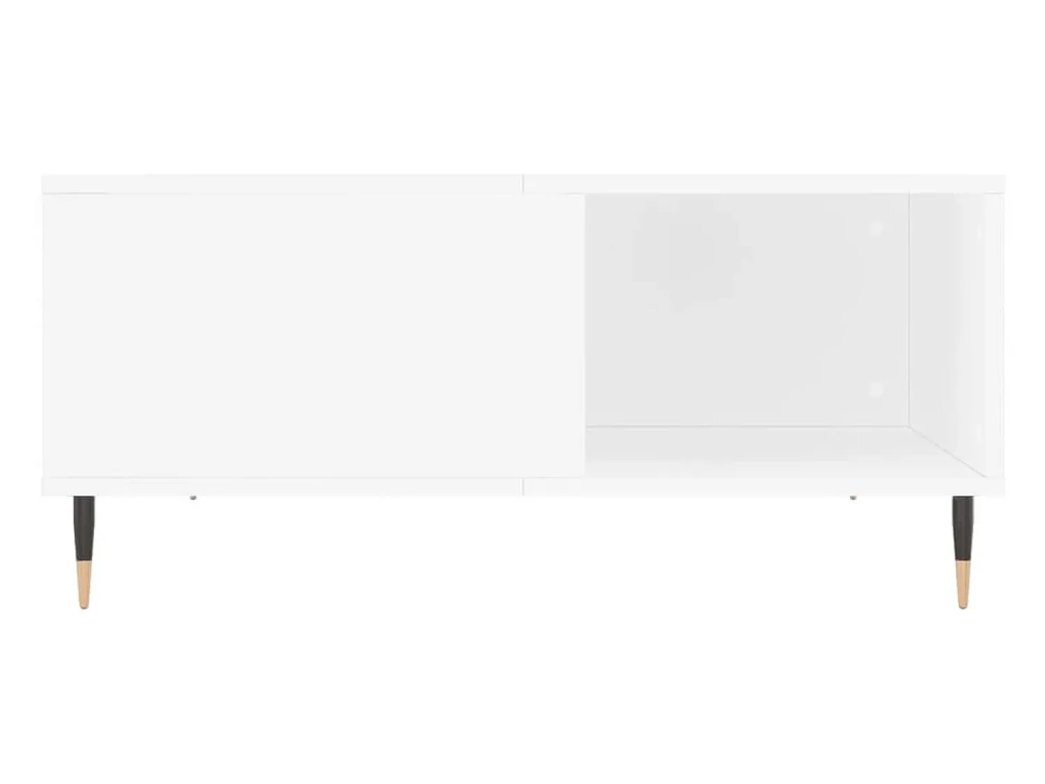 Mesa De Centro*vidaxl Mesa de centro 80x80x36,5 cm derivados de madeira Branco