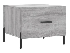 Mesa de centro 50x50x40 cm derivados madeira sonoma cinza PT935191^ Mesa De Centro