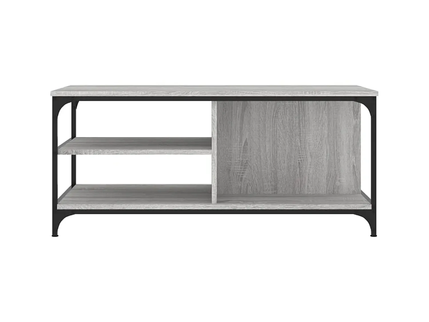 Mesa De Centro* Mesa de centro 100x50x45 cm derivados madeira sonoma PT597789 Cinzento