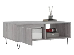 Mesa De Centro|vidaxl Mesa de centro 90x60x35 cm derivados de madeira sonoma Cinzento