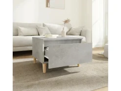 Mesa De Centro| Mesa de centro 50x46x35 cm derivados de madeira -cimento PT885933 Cinzento