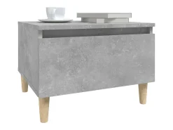 Mesa De Centro| Mesa de centro 50x46x35 cm derivados de madeira -cimento PT885933 Cinzento