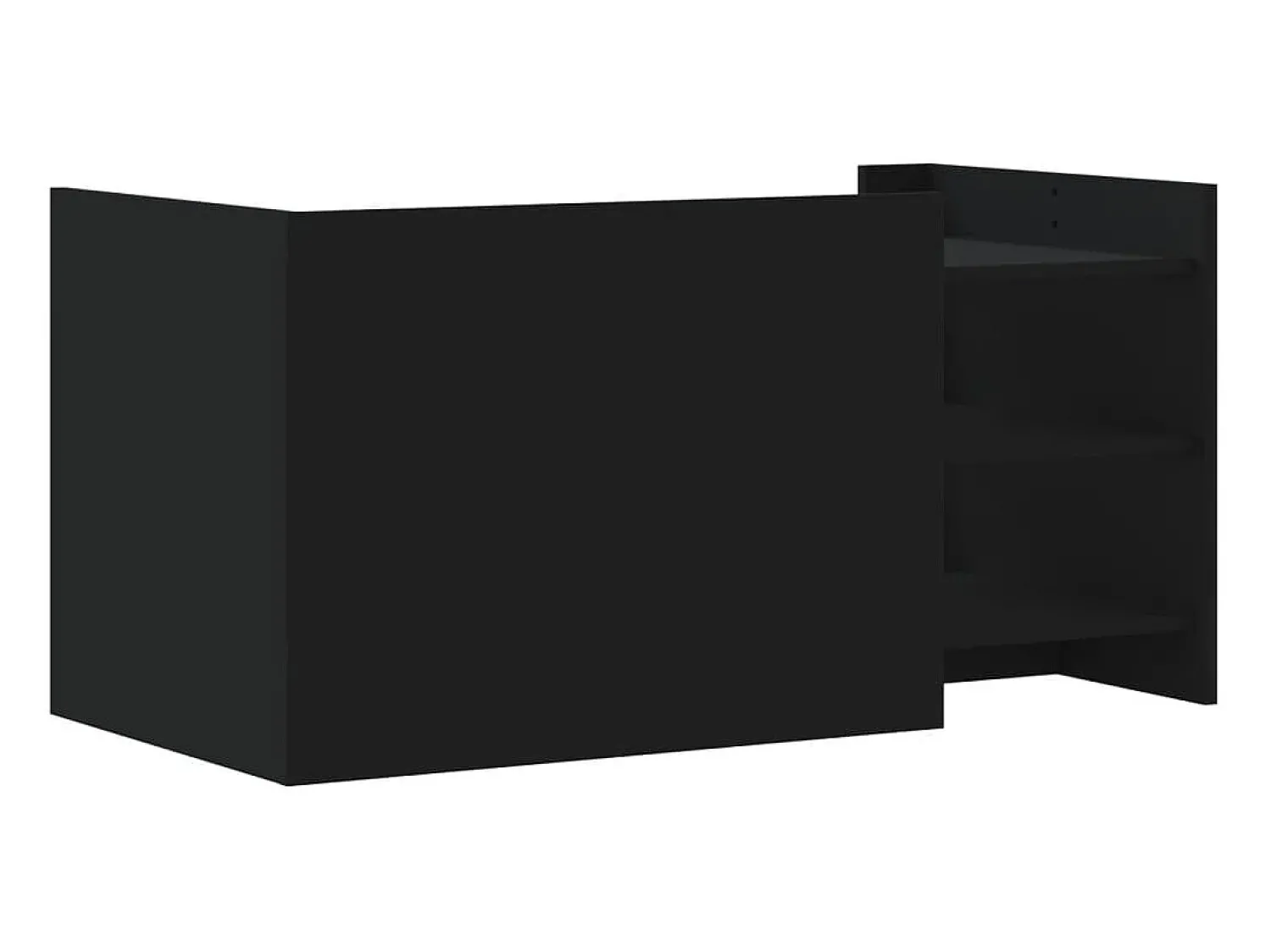 vidaxl Mesa de centro 100x50x50 cm derivados de madeira Preto