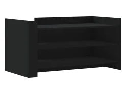 vidaxl Mesa de centro 100x50x50 cm derivados de madeira Preto
