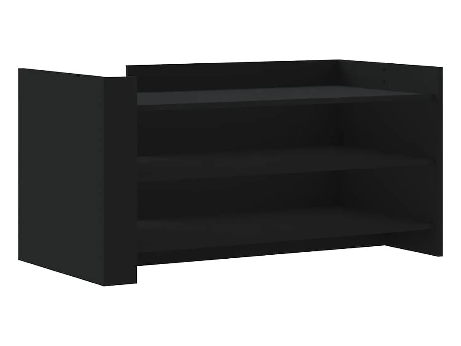 vidaxl Mesa de centro 100x50x50 cm derivados de madeira Preto