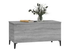 Mesa De Centro*vidaxl Mesa de centro 90x44,5x45 cm derivados de madeira cinza sonoma Cinzento