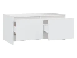 Mesa De Centro*vidaxl Mesa de centro 90x50x41,5 cm derivados de madeira Branco