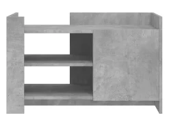 Mesa de centro 80x50x50 cm derivados de madeira cinza cimento PT877214 Cinzento claro