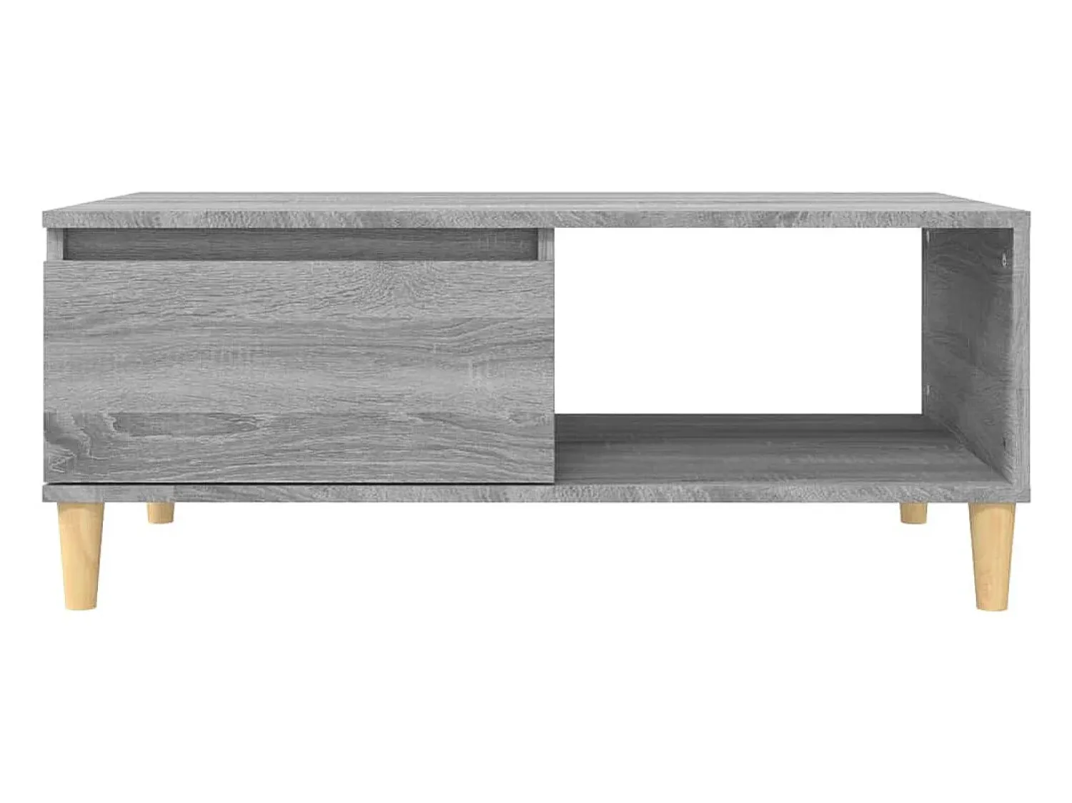Mesa De Centro*vidaxl Mesa de centro 90x50x36,5 cm derivados madeira sonoma Cinzento