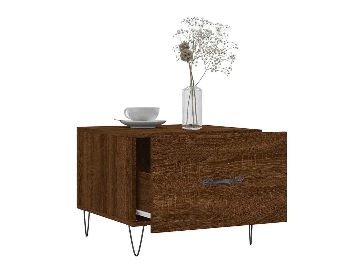 Sale Mesa de centro 50x50x40 cm derivados madeira carvalho PT648129 Castanho
