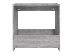 Mesa De Centro* Mesa de centro 50x26x50 cm derivados de madeira sonoma PT272291 Cinzento