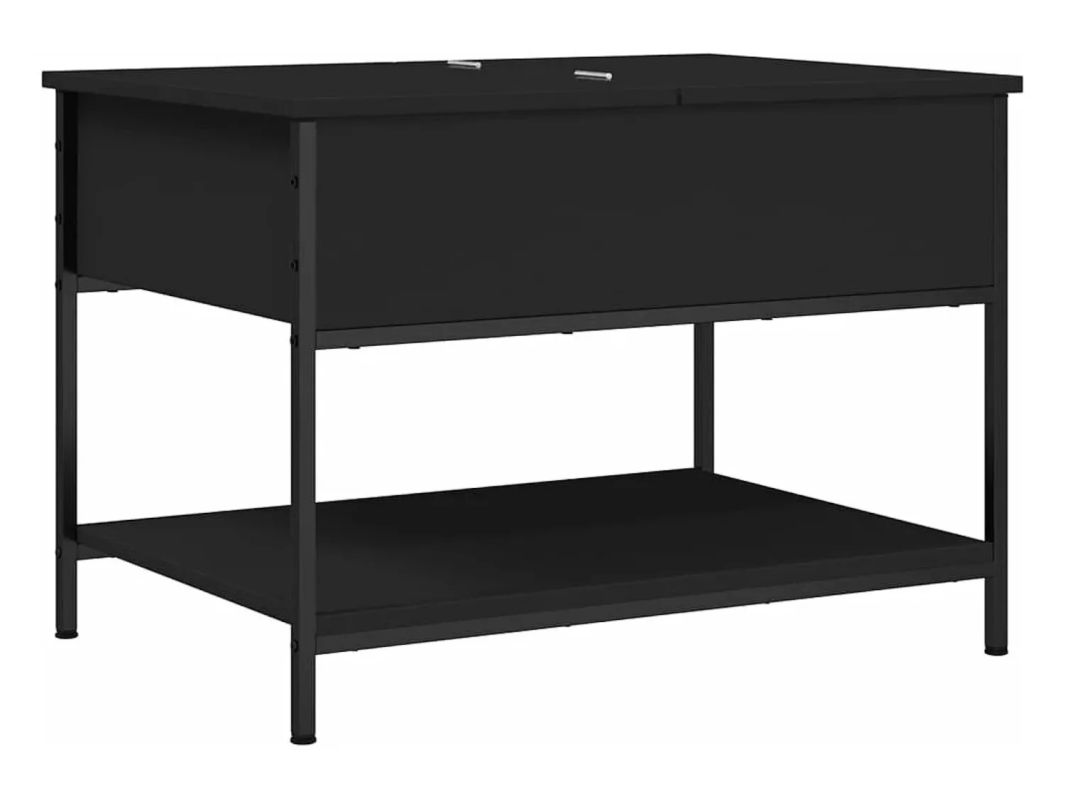 Mesa De Centro*vidaxl Mesa de centro 70x50x50 cm derivados de madeira/metal Preto