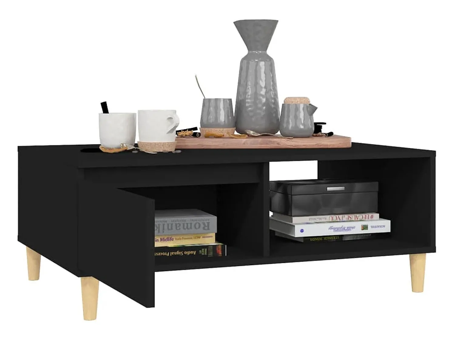 vidaxl Mesa de centro 90x60x35 cm derivados de madeira^ Mesa De Centro
