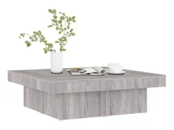 Mesa de centro 90x90x28 cm derivados madeira sonoma PT358570^ Mesa De Centro