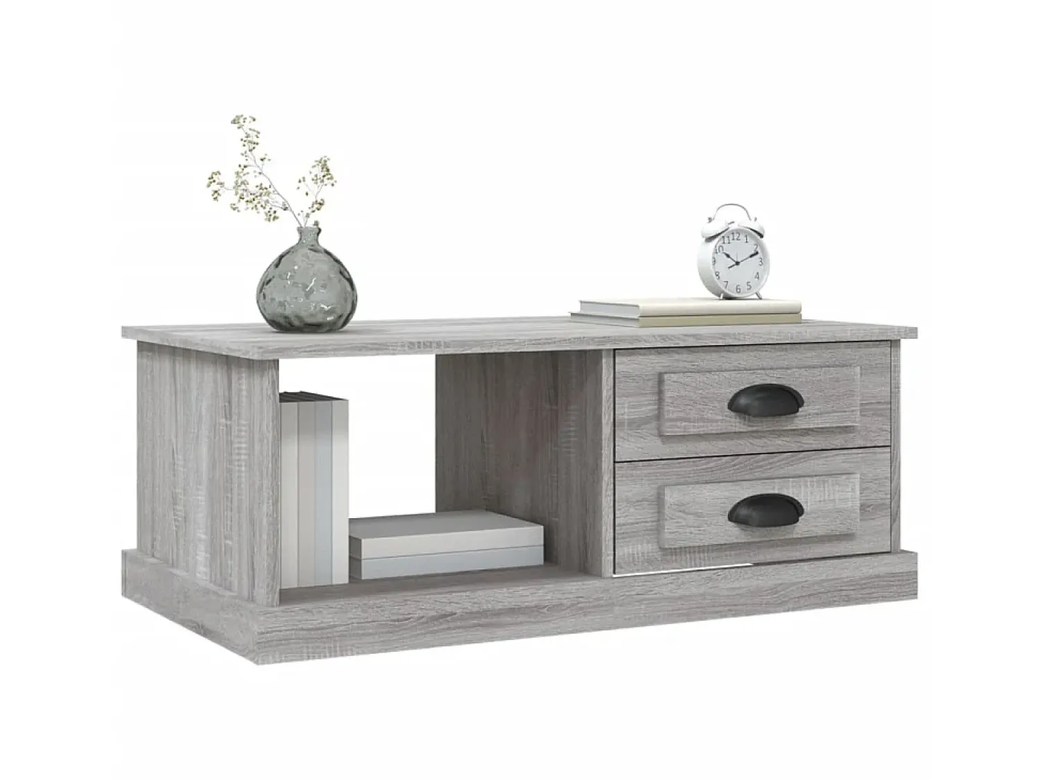 Mesa De Centro* Mesa de centro 90x50x35 cm derivados madeira sonoma PT113742 Cinzento