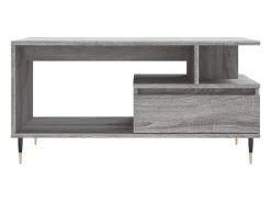 Mesa De Centro* Mesa de centro 90x49x45 cm derivados de madeira sonoma PT623925 Cinzento