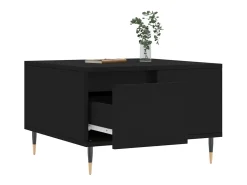 Mesa De Centro*vidaxl Mesa de centro 55x55x36,5 cm derivados de madeira Preto