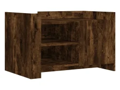 vidaxl Mesa de centro 80x50x50 cm derivados de madeira carvalho fumado^ Mesa De Centro