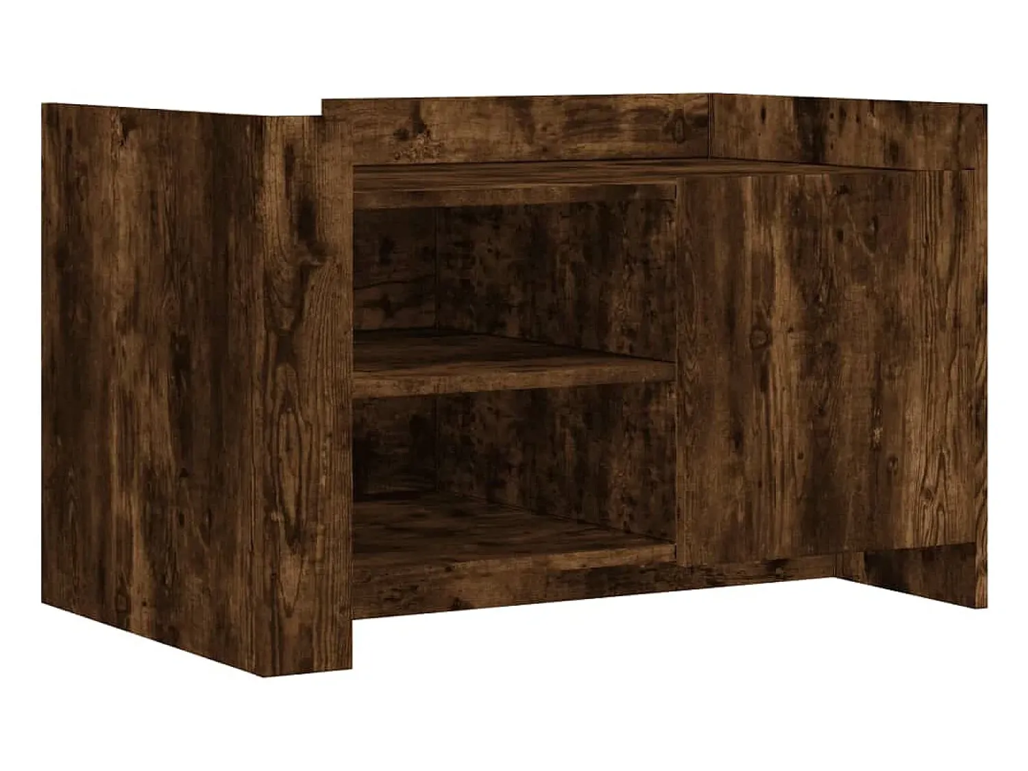 vidaxl Mesa de centro 80x50x50 cm derivados de madeira carvalho fumado^ Mesa De Centro