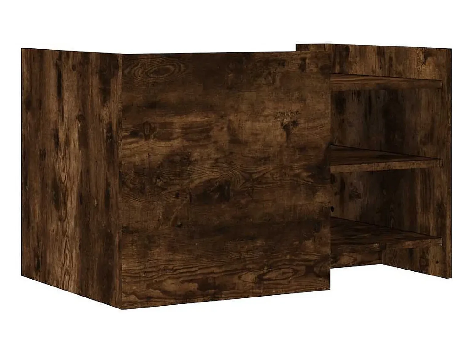 vidaxl Mesa de centro 80x50x50 cm derivados de madeira carvalho fumado^ Mesa De Centro