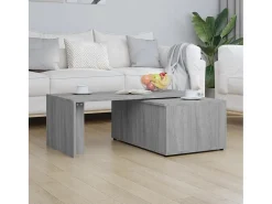 Hot Mesa de centro 150x50x35 cm derivados de madeira cinza sonoma PT407188 Cinzento