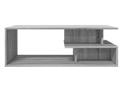 Mesa De Centro| Mesa de centro 102x55x35 cm derivados madeira sonoma PT969506 Cinzento