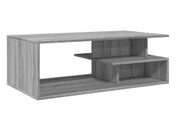 Mesa De Centro| Mesa de centro 102x55x35 cm derivados madeira sonoma PT969506 Cinzento
