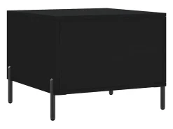 vidaxl Mesa de centro 50x50x40 cm derivados de madeira Preto