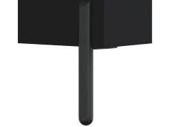 vidaxl Mesa de centro 50x50x40 cm derivados de madeira Preto