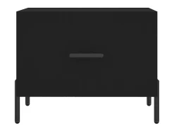 vidaxl Mesa de centro 50x50x40 cm derivados de madeira Preto