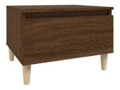 Mesa De Centro| Mesa de centro 50x46x35 cm derivados madeira carvalho PT846155 Castanho