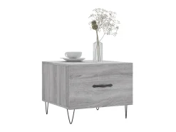 Mesa De Centro| Mesa de centro 50x50x40 cm derivados madeira sonoma cinza PT390080 Cinzento