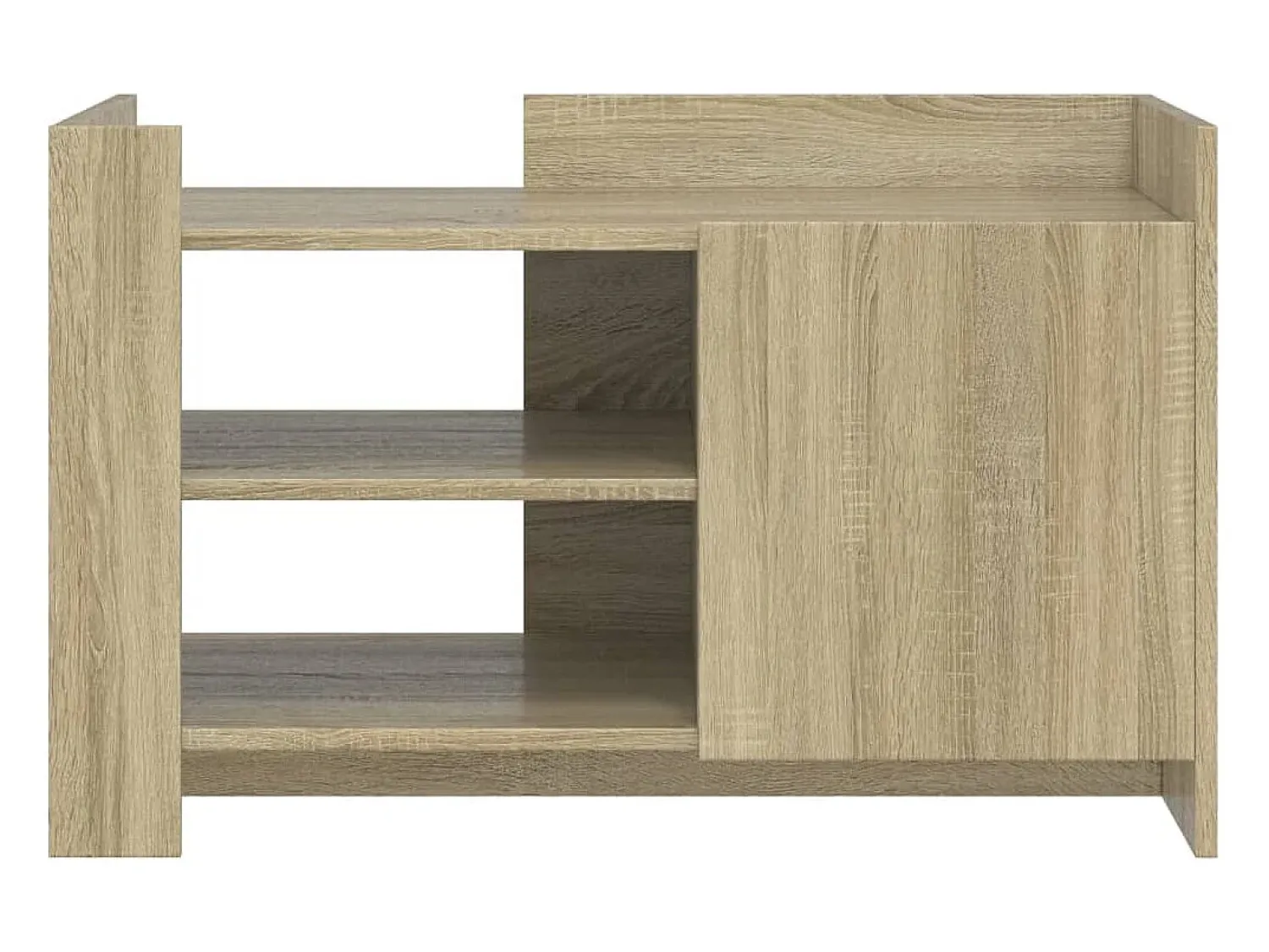 Mesa De Centro|vidaxl Mesa de centro 80x50x50 cm derivados de madeira carvalho sonoma Natural claro