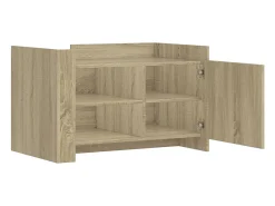 Mesa De Centro|vidaxl Mesa de centro 80x50x50 cm derivados de madeira carvalho sonoma Natural claro