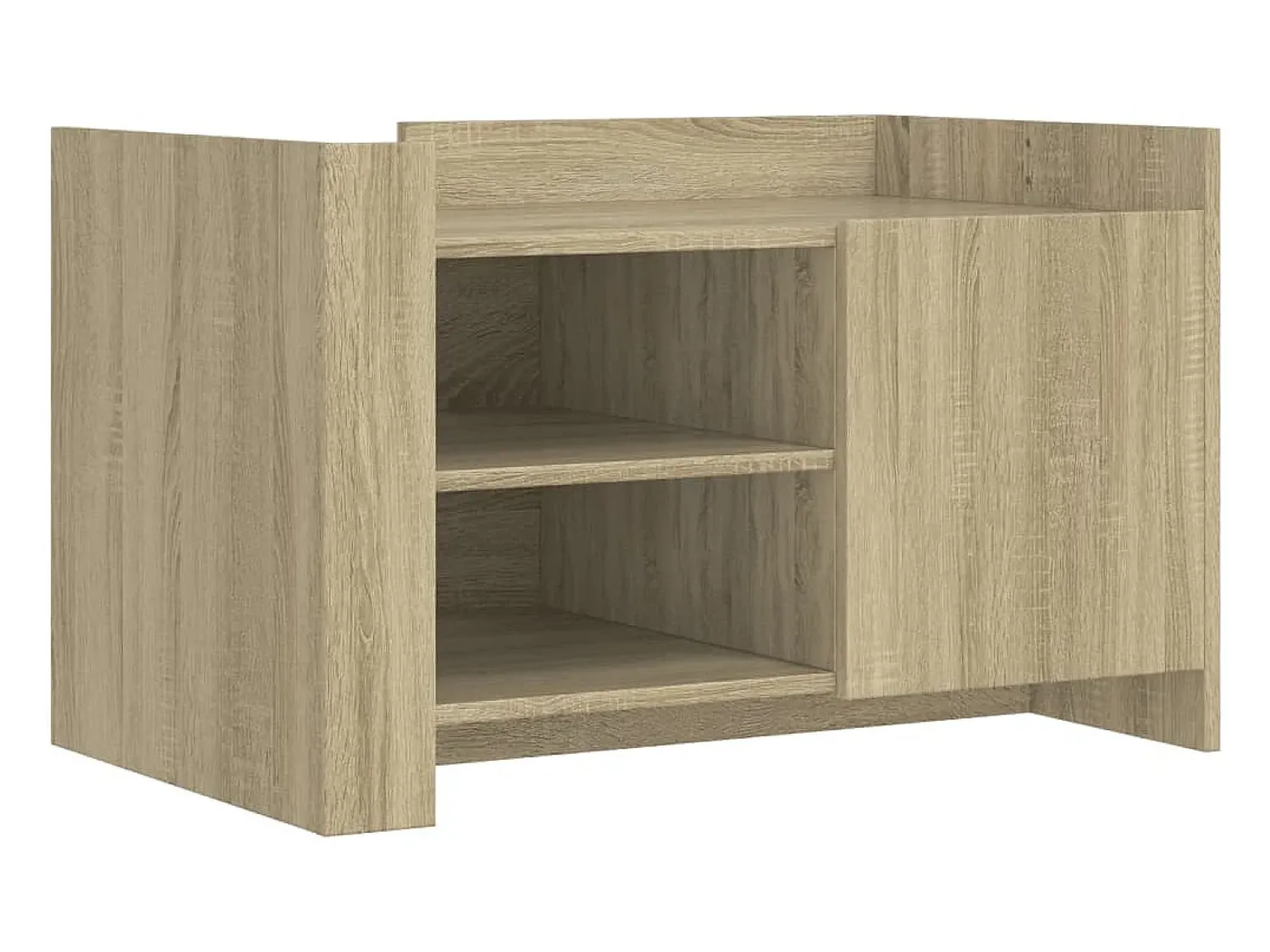 Mesa De Centro|vidaxl Mesa de centro 80x50x50 cm derivados de madeira carvalho sonoma Natural claro